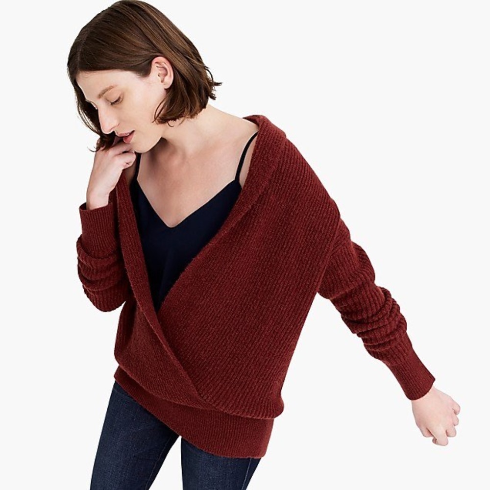 J.Crew 365 Maroon Shawl Pullover V.
Neck Sweater size XXS - Picture 10 of 10